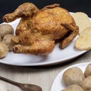 un pollo frito